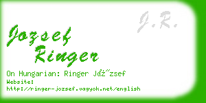 jozsef ringer business card